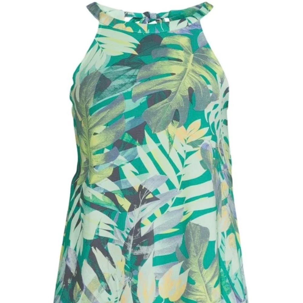 Time & Tru,  sleeveless blue/ green dress size M